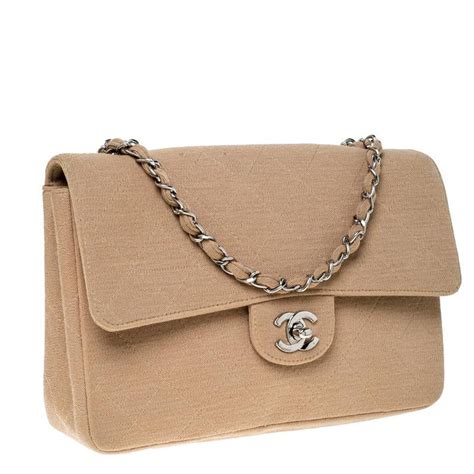 chanel beige quilted bag|Chanel quilted single flap bag.